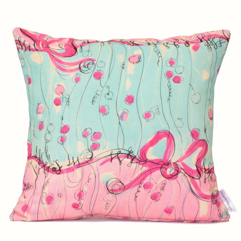 Pink Bows Cushion Cover