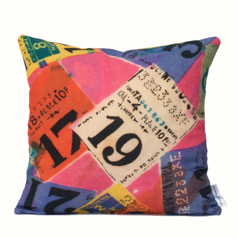 Travel Tickets Cushion Cover