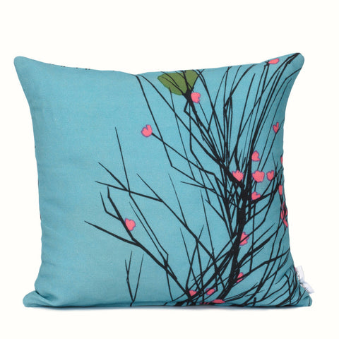 Leaf Heart Cushion Cover